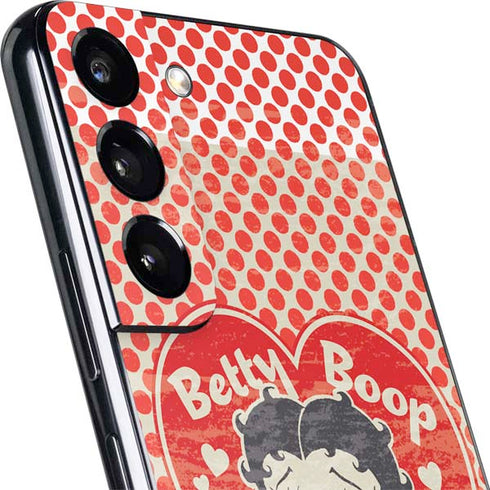 Betty Boop Red Heart Galaxy S22 Skin